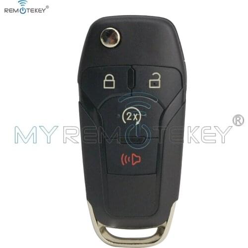 Smart key cover for Ford F-Series truck F-150 N5F-A08TDA flip key shell 4 button car key replacement shell Remtekey