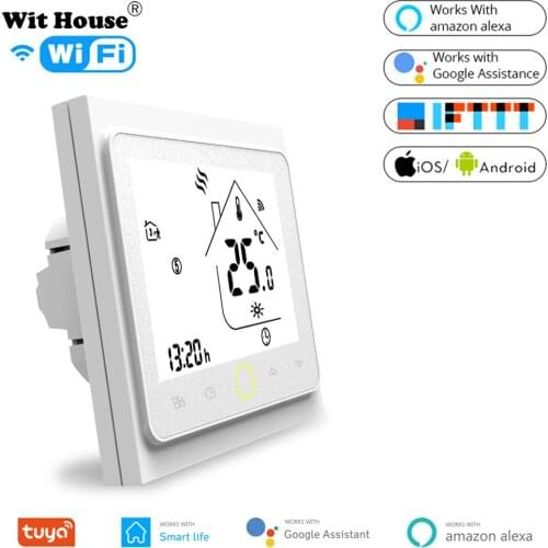 Smart WiFi Thermostat Temperature Controller Water and Gas Boiler Works with Alexa Echo Google Home Tuya App Remote Control