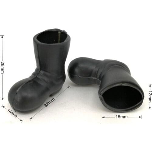 1 Pair 1:12 Dollhouse Miniature Accessories Mini Santa Claus Shoes Xmas Decor