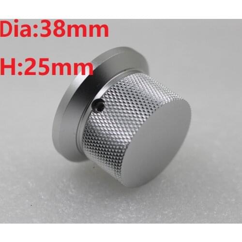 Dia38 H25 Knob All Aluminum Alloy Solid Audio Power Leveler Volume Switch DIY Chassis Enclosure