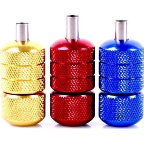 22mm/25mm Aluminum Alloy Tattoo Grips Tube with Back Stem Self-locked Tattoo Handle Machine Kit Gun Tattoo Accessories