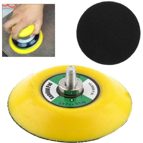 3 Inch Professional 12000RPM Double- acting Random Orbital Sanding Pad with Hairy Surface for Polishing and Sanding