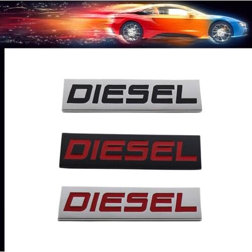 3D Premium Diesel Edition car Hood Fender trunk Bonnet Decal Emblem Badge Sticker for Honda Seat Opel Peugeot Mazda KIA Nissan