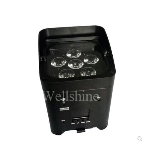 4pcs/lot carton package dmx wireless rgbwa uv par led battery 6*18w