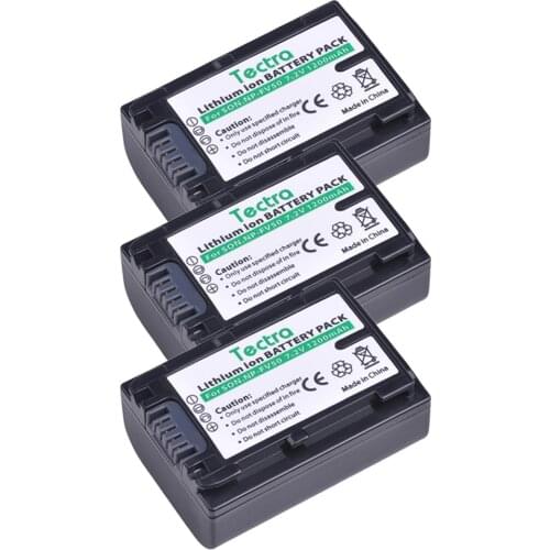 3PCS NP-FV50 NPFV50 Camera Battery for Sony NPFV30 NPFV70 NPFV100 HDR CX390 PJ510 820E 790E 660E XR260 CX700E PJ50E