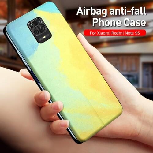 Watercolor Colorful Gradient Phone Case For Xiaomi Redmi Note 9s 3D Clouds Flip Wallet Leather Cover For Xaomi Remi Note9s 6.67"