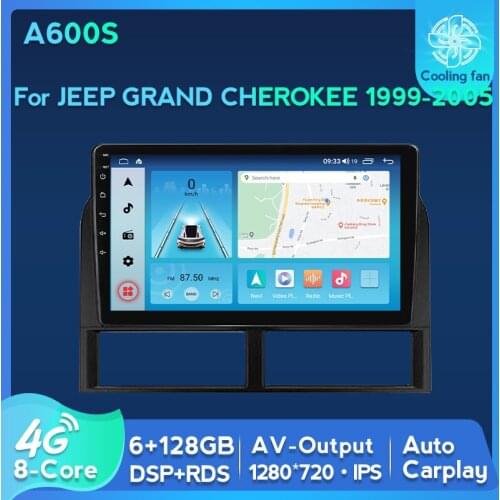Android 11 Car Radio Carplay DSP 8-Core 4G For JEEP GRAND CHEROKEE 1999-2004 2005 GPS Navigation Multimedia Player IPS 1280*720
