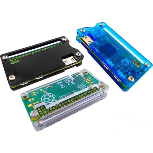 Free Shipping 5PC high quality Raspberry Pi zero case Color Option Blue , white . black with screws Raspberry Pi zero BOX