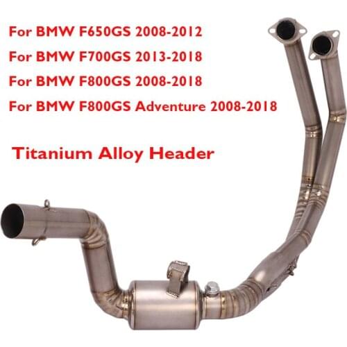 Motorcycle Exhaust System Header Front Connection Link Pipe for BMW F650GS F700GS F800GS F800GS Adventure