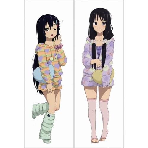 Hot manga Keion! throw pillow cover hot anime K-On! sexy girl Mio Akiyama Azusa Nakano & Yui Hirasawa body pillowcase