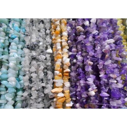 Garnet Ruby Sapphire Citrine Morganite Amber New Arrival 3-5mm Crystal Small Rubble Stone 87cm/strand Natural Stone Chips Beads