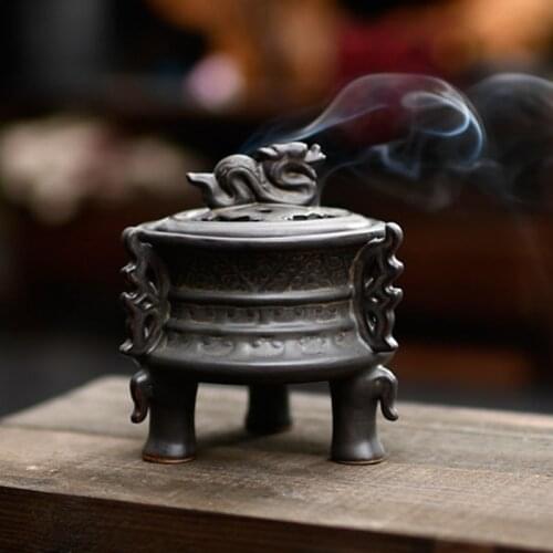 Ceramic sandalwood incense burner creative incense burner household incense line incense burner plate incense burner