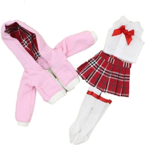 ICY DBS Blyth DollDBS Blyth icy 1/6 bjd clothes Youth student suits 30cm Highly High Quality reborn girls Toy Gifts