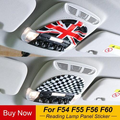 Car Reading Lamp Panel Decorative Sticker Cover Housing Case For MINI Cooper S One Countryman F54 F55 F56 F60 Accessories