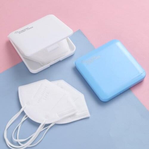 Portable Face Mask Storage Box Rangement Masque Disposable Custodia Mascherina N95 Mask Storage Case Thicken Caja Mascarillas