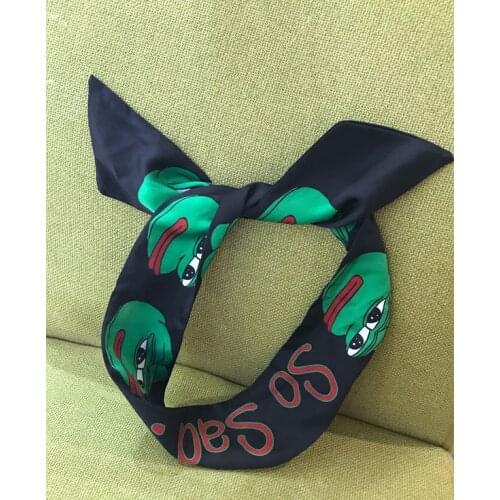 Women Bows Headband 2017 Rabbit Ear Head Wrap Cartoon Frog Smile Turban Head Bands Lady Turbante Hair Accessories