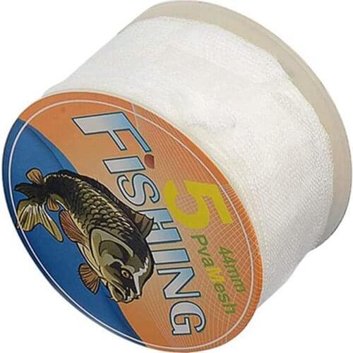 1PCS Water Dissolving PVA Narrow Mesh Tube Net Carp Fishing Feeder Lures Refill Plunger Bar Tackle Carp Fishing Feeder PVA Mesh