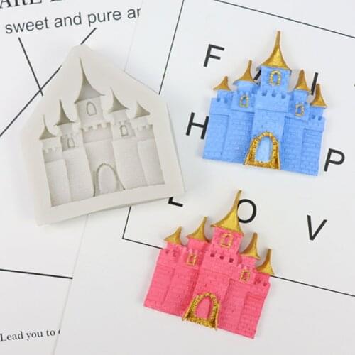 Castle Silicone Molds Fondant Cakes Decorating Tools Silicone Molds Sugarcrafts Chocolate Baking Tools For Cakes Gumpaste Form