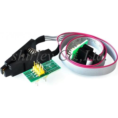 SOIC8 SOP8 Test Clip For EEPROM 93C/25C/24C in-circuit programming on USB Programmer TL866CS TL866A EZP2010 Connector