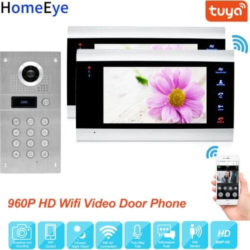 Tuya Smart App Remote Control WiFi IP Video Door Phone Video Intercom Access Control System Motion Detection Code Keypad RFID1-2