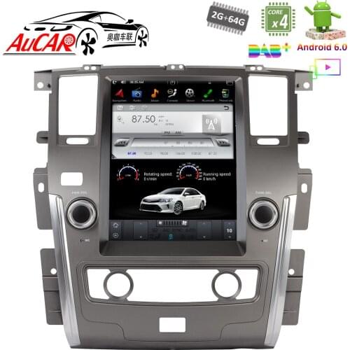12.1" Tesla Style for Nissan Patrol with Android car gps system Bluetooth Radio WIFI 4G Vertical Stereo car dvd player