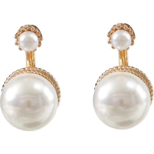 LANFLORA new parure bijoux femme mariage pearl earrings copper alloy earrings Classic bulk wholesale earrings