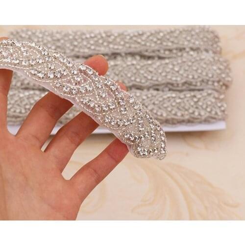 Women Wedding Belts Rhinstone Bridal Dress Belt Sash Cinturon Flores For Mariage Prom Party Dresses Accessories Only Applique