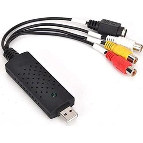 1 Channel USB 2.0 Video Capture Card VCR VHS to Digital Converter NTSC PAL Audio Adapter Video Tuner Box Grabber Compatible