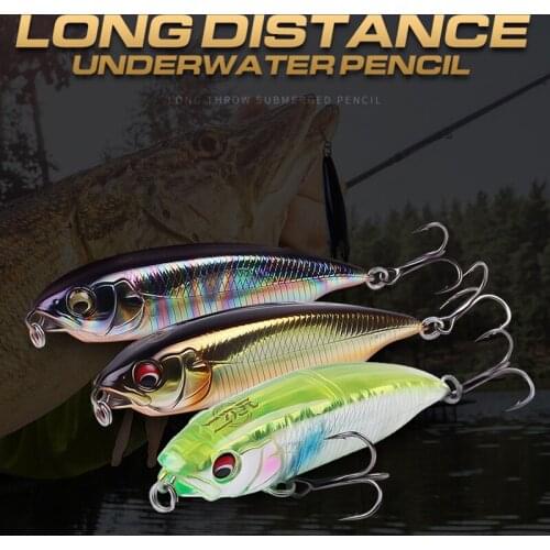 1 Pcs professional Fishing Lures slow Sinking pencil Hard Bait High Quality Laser Trolling Fishing Tackle Bait