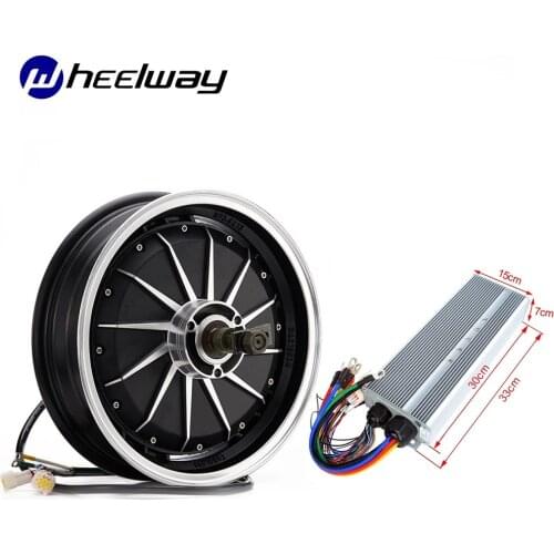 13 Inch Electric 60V/72V/96V/120V 4000W Disc Brake DC DIY Electric Motorcycle Hub Motor 36MOS Current 100Am controller kit