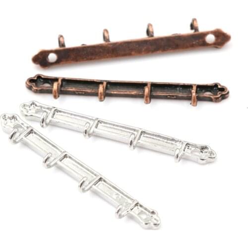 2Pcs DIY Dollhouse 1:12 Miniature Mini Furniture Metal Clothes Or Towel Rail Hanger Bronze Color Kitchen Accessories