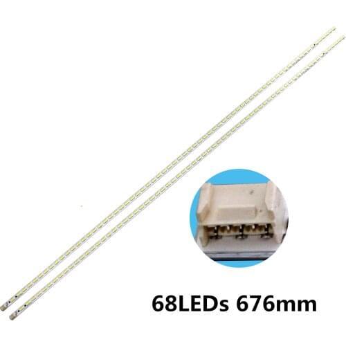 2pcs LED Strip For 2012SSP60 68L 68R 7030 LCD-60NX550A LCD-60NX255A KDL-60R555A