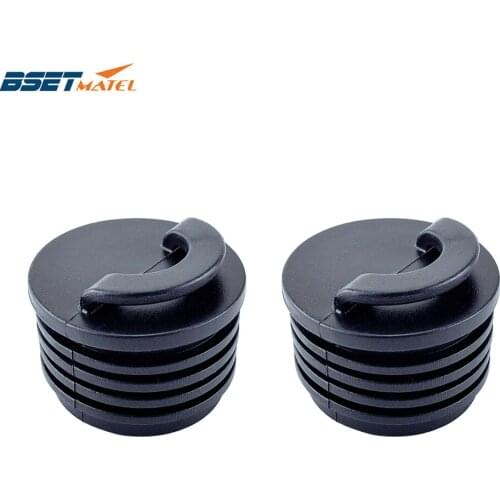 2PCS Universal 40mm Black Rubber Drain Holes Plugs Scupper Stopper Bungs Drainage Kayak Marine Boat Rafting Dinghy Canoe Raft