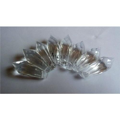 50Pcs 38mm Icicle U-drop Crystal Prism Free Shipping