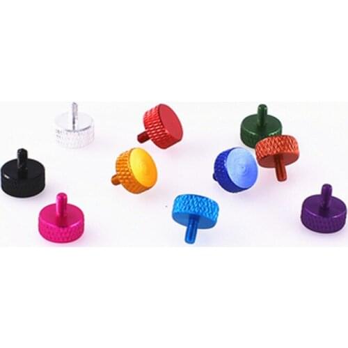 6#-32x6mm Thumb Screws Adjust Multicolour Screw Aluminum Bolts 2Pcs