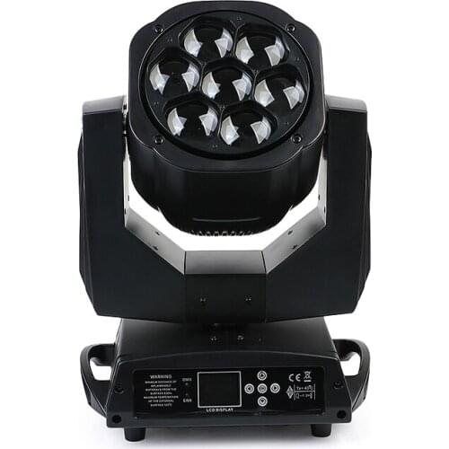 7x15W RGBW 4in1 Zoom Wash Beam LED Bee Eyes Moving Head lights for stage disco party light