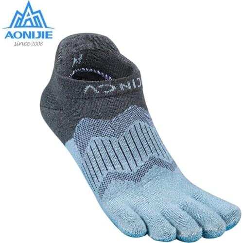 AONIJIE 2 Pairs Outdoor Socks Quick Drying Five Toe Socks Portable Toesocks For Camping Hiking Trail Running Jogging E4810 E4806