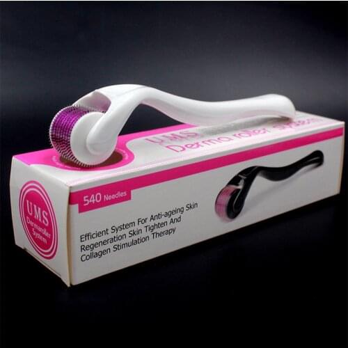 White DRS 540 Micro Needles Derma Roller Titanium Mezoroller Microneedle Dr Pen Machine For Skin Care Body Treatment