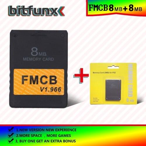 Bitfunx Free McBoot Memory Card (FMCB)8MB v 1.966 (new version &new function)+8/16/32/128/MB memory card pack