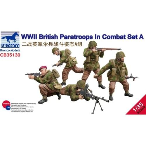 BRONCO CB35130 1/35 WWII British Paratroops In Combat Set A - Scale model Kit