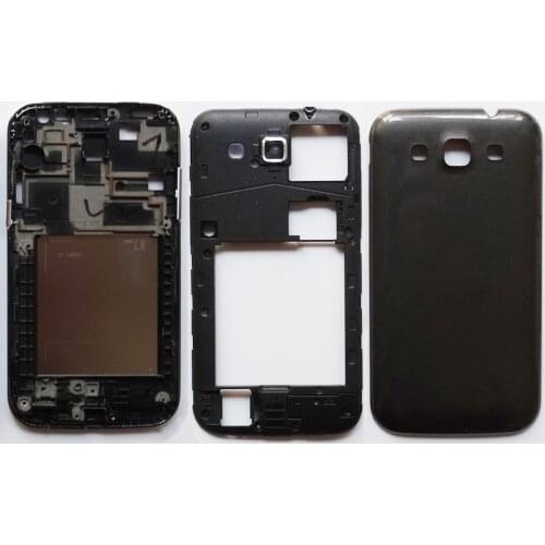 Brand New Full Housing Front Plate Frame LCD Holder Bezel+Middle Frame+Back Cover Case Battery door For Samsung Galaxy Win i8552