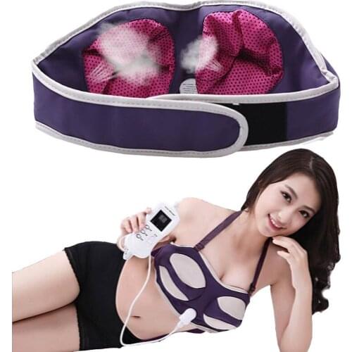 Bra Shape Electric Breast Massager Heated Vibration Massage Therapy For Fuller Firmer & Rounder Corrector Breasts Enhance