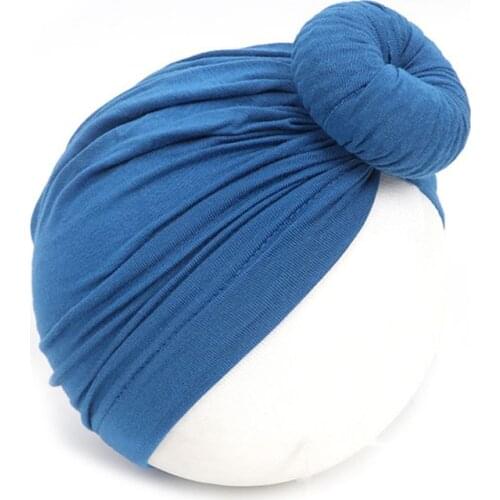 Newborn Headwear Turbans Hat Infant Baby Girls Bohemian Hat Cap Soft Cotton Knot Nursery Beanie,One Size Q1FE