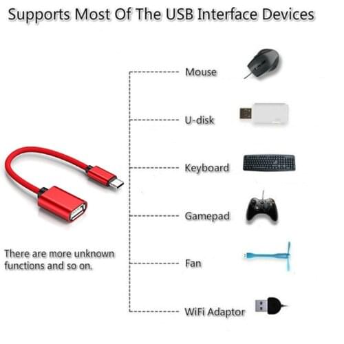 2Type Micro USB OTG Cable Type C to USB Adapter OTG Charging Type-C Micro Charger Data Cable Converter For Xiaomi Samsung Huawei