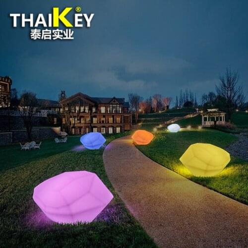Solar Light Lamps New Swimming Pool Ball Cobble Stone Lamp Light LED Solar Lighting Solar Lighing Garden Decoration