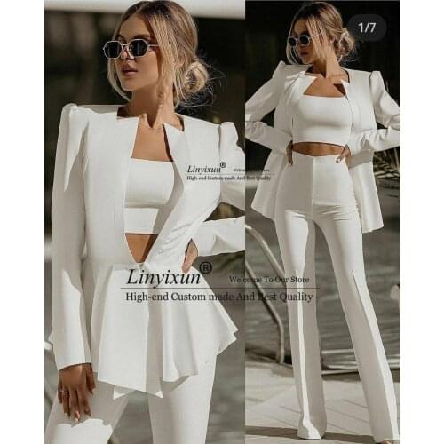 Linyixun Womens Wedding Pant Suits