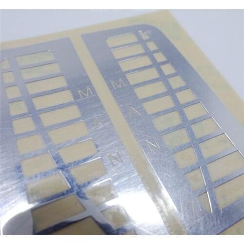 1pair Metal Rear Window Grid Decoration Sticker Decal for 1/14 Tamiya MAN TGX RC Truck Tractor Accessories Styling Parts