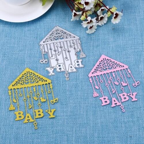New Baby Bed Bell Metal Cutting Dies Stencil for DIY Scrapbooking Photo Album Baby Cards Making Decoration Supplies Paper Crafts