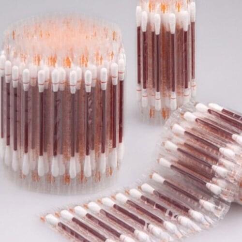 20Pcs Disposable Iodophor Swabs Medical Iodine Cotton Stick Home Disinfection Emergency