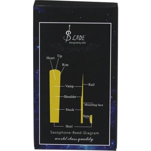 Durable Resin Alto Saxophone Reeds 2 1/2 Reed Saxophone Accessory New Black